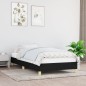 vidaXL Bettgestell Schwarz 90x190 cm Stoff vidaXL Bettgestell Schwarz 90x190 cm Stoff