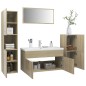 vidaXL Badmöbel-Set Sonoma-Eiche Holzwerkstoff vidaXL Badmöbel-Set Sonoma-Eiche Holzwerkstoff