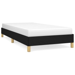 vidaXL Bettgestell Schwarz 90x190 cm Stoff