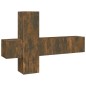 vidaXL 3-tlg. TV-Schrank-Set Räuchereiche Holzwerkstoff vidaXL 3-tlg. TV-Schrank-Set Räuchereiche Holzwerkstoff