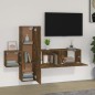 vidaXL 3-tlg. TV-Schrank-Set Räuchereiche Holzwerkstoff vidaXL 3-tlg. TV-Schrank-Set Räuchereiche Holzwerkstoff