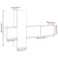 vidaXL 3-tlg. TV-Schrank-Set Räuchereiche Holzwerkstoff vidaXL 3-tlg. TV-Schrank-Set Räuchereiche Holzwerkstoff