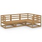 vidaXL 4-tlg. Garten-Lounge-Set Honigbraun Massivholz Kiefer vidaXL 4-tlg. Garten-Lounge-Set Honigbraun Massivholz Kiefer