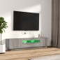 vidaXL 2-tlg. TV-Schrank-Set LED-Leuchten Grau Sonoma Holzwerkstoff vidaXL 2-tlg. TV-Schrank-Set LED-Leuchten Grau Sonoma Holzwerkstoff