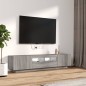 vidaXL 2-tlg. TV-Schrank-Set LED-Leuchten Grau Sonoma Holzwerkstoff vidaXL 2-tlg. TV-Schrank-Set LED-Leuchten Grau Sonoma Holzwerkstoff