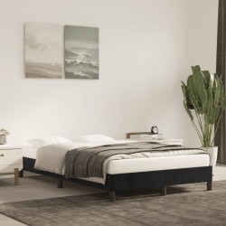 vidaXL Bettgestell ohne Matratze Schwarz 120x200 cm Samt
