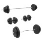 vidaXL Langhantel und Kurzhantel mit Gewichten 120 kg vidaXL Langhantel und Kurzhantel mit Gewichten 120 kg