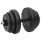 vidaXL Langhantel und Kurzhantel mit Gewichten 120 kg vidaXL Langhantel und Kurzhantel mit Gewichten 120 kg