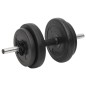 vidaXL Langhantel und Kurzhantel mit Gewichten 120 kg vidaXL Langhantel und Kurzhantel mit Gewichten 120 kg