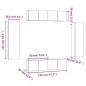 vidaXL 6-tlg. TV-Schrank-Set Grau Sonoma Holzwerkstoff vidaXL 6-tlg. TV-Schrank-Set Grau Sonoma Holzwerkstoff