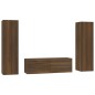 vidaXL 3-tlg. TV-Schrank-Set Braun Eichen-Optik Holzwerkstoff vidaXL 3-tlg. TV-Schrank-Set Braun Eichen-Optik Holzwerkstoff