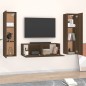 vidaXL 3-tlg. TV-Schrank-Set Braun Eichen-Optik Holzwerkstoff vidaXL 3-tlg. TV-Schrank-Set Braun Eichen-Optik Holzwerkstoff