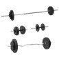 vidaXL Langhantel und Kurzhantel mit Gewichten 60 kg vidaXL Langhantel und Kurzhantel mit Gewichten 60 kg