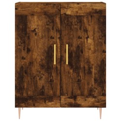Highboard Räuchereiche 69,5x34x180 cm Holzwerkstoff