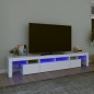 vidaXL TV-Schrank mit LED-Leuchten Weiß 230x36,5x40 cm vidaXL TV-Schrank mit LED-Leuchten Weiß 230x36,5x40 cm