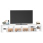 vidaXL TV-Schrank mit LED-Leuchten Weiß 230x36,5x40 cm vidaXL TV-Schrank mit LED-Leuchten Weiß 230x36,5x40 cm