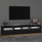 vidaXL TV-Schrank mit LED-Leuchten Schwarz 210x35x40 cm vidaXL TV-Schrank mit LED-Leuchten Schwarz 210x35x40 cm