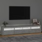vidaXL TV-Schrank mit LED-Leuchten Betongrau 210x35x40 cm vidaXL TV-Schrank mit LED-Leuchten Betongrau 210x35x40 cm