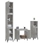 vidaXL 3-tlg. Badmöbel-Set Betongrau Holzwerkstoff vidaXL 3-tlg. Badmöbel-Set Betongrau Holzwerkstoff