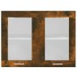 vidaXL Hängeschrank Glas Räuchereiche 80x31x60 cm Holzwerkstoff vidaXL Hängeschrank Glas Räuchereiche 80x31x60 cm Holzwerkstoff