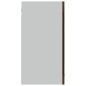 vidaXL Hängeschrank Glas Braun Eichen-Optik 80x31x60 cm Holzwerkstoff vidaXL Hängeschrank Glas Braun Eichen-Optik 80x31x60 cm Holzwerkstoff