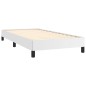 Bettgestell Weiß 90x190 cm Kunstleder Bettgestell Weiß 90x190 cm Kunstleder