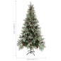 vidaXL Weihnachtsbaum mit Beleuchtung und Kiefernzapfen 225 cm PVC&PE vidaXL Weihnachtsbaum mit Beleuchtung und Kiefernzapfen 225 cm PVC&PE