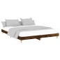 vidaXL Bettgestell Räuchereiche 150x200 cm Holzwerkstoff vidaXL Bettgestell Räuchereiche 150x200 cm Holzwerkstoff