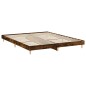 vidaXL Bettgestell Räuchereiche 150x200 cm Holzwerkstoff vidaXL Bettgestell Räuchereiche 150x200 cm Holzwerkstoff