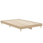 vidaXL Bettgestell Sonoma-Eiche 120x190 cm Holzwerkstoff vidaXL Bettgestell Sonoma-Eiche 120x190 cm Holzwerkstoff