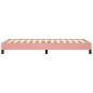 Bettgestell Rosa 90x190 cm Samt Bettgestell Rosa 90x190 cm Samt