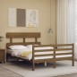 vidaXL Massivholzbett mit Kopfteil Honigbraun 140x200 cm vidaXL Massivholzbett mit Kopfteil Honigbraun 140x200 cm