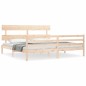 vidaXL Massivholzbett mit Kopfteil 200x200 cm vidaXL Massivholzbett mit Kopfteil 200x200 cm