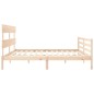 vidaXL Massivholzbett mit Kopfteil 200x200 cm vidaXL Massivholzbett mit Kopfteil 200x200 cm