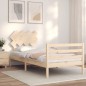 vidaXL Massivholzbett mit Kopfteil 100x200 cm vidaXL Massivholzbett mit Kopfteil 100x200 cm