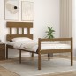 vidaXL Massivholzbett mit Kopfteil Honigbraun 100x200 cm vidaXL Massivholzbett mit Kopfteil Honigbraun 100x200 cm