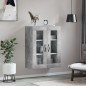 vidaXL Wandschrank Betongrau 69,5x34x90 cm Holzwerkstoff vidaXL Wandschrank Betongrau 69,5x34x90 cm Holzwerkstoff