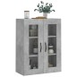 vidaXL Wandschrank Betongrau 69,5x34x90 cm Holzwerkstoff vidaXL Wandschrank Betongrau 69,5x34x90 cm Holzwerkstoff
