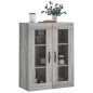 vidaXL Wandschrank Grau Sonoma 69,5x34x90 cm Holzwerkstoff vidaXL Wandschrank Grau Sonoma 69,5x34x90 cm Holzwerkstoff