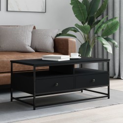 vidaXL Couchtisch Schwarz 100x51x45 cm Holzwerkstoff