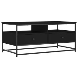 vidaXL Couchtisch Schwarz 100x51x45 cm Holzwerkstoff