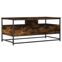 vidaXL Couchtisch Räuchereiche 100x51x45 cm Holzwerkstoff