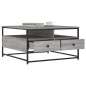 vidaXL Couchtisch Grau Sonoma 80x80x45 cm Holzwerkstoff vidaXL Couchtisch Grau Sonoma 80x80x45 cm Holzwerkstoff