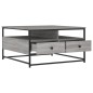 vidaXL Couchtisch Grau Sonoma 80x80x45 cm Holzwerkstoff vidaXL Couchtisch Grau Sonoma 80x80x45 cm Holzwerkstoff