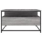 vidaXL Couchtisch Grau Sonoma 80x80x45 cm Holzwerkstoff vidaXL Couchtisch Grau Sonoma 80x80x45 cm Holzwerkstoff