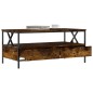 vidaXL Couchtisch Räuchereiche 100x51x45 cm Holzwerkstoff vidaXL Couchtisch Räuchereiche 100x51x45 cm Holzwerkstoff