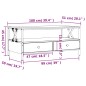 vidaXL Couchtisch Räuchereiche 100x51x45 cm Holzwerkstoff vidaXL Couchtisch Räuchereiche 100x51x45 cm Holzwerkstoff
