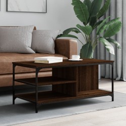 vidaXL Couchtisch Braun Eichen-Optik 100x50x45 cm Holzwerkstoff