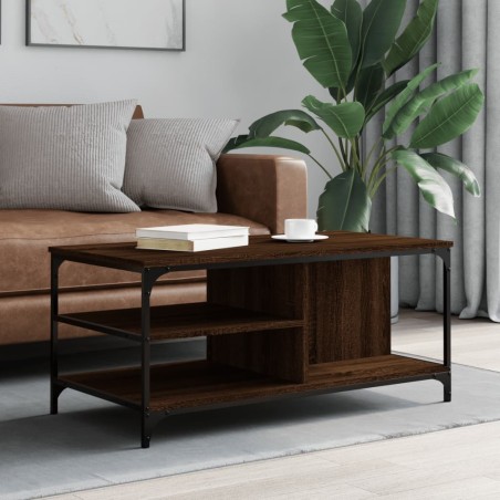 vidaXL Couchtisch Braun Eichen-Optik 100x50x45 cm Holzwerkstoff