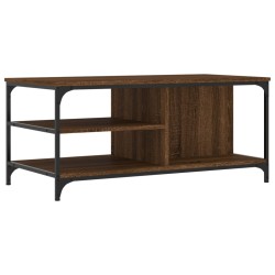 vidaXL Couchtisch Braun Eichen-Optik 100x50x45 cm Holzwerkstoff